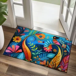 Naive Art Doormat Kitchen Mat Floor Mat Non-Slip Area Rug Oil Proof Rug Indoor Outdoor Mat Bedroom Decor Bathroom Mat Entrance Entryway Rug