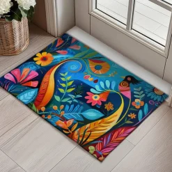 Naive Art Doormat Kitchen Mat Floor Mat Non-Slip Area Rug Oil Proof Rug Indoor Outdoor Mat Bedroom Decor Bathroom Mat Entrance Entryway Rug
