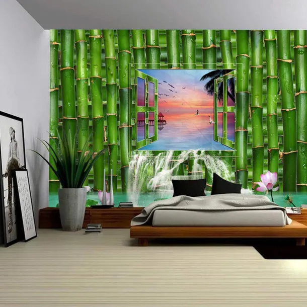 Nature Garden Theme Hanging Tapestry Wall Art Large Tapestry Mural Decor Photograph Backdrop Blanket Curtain Home Bedroom Living Room Decoration