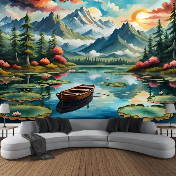 Nature Waterfall Rock Hanging Tapestry Landscape Wall Art Large Tapestry Mural Decor Photograph Backdrop Blanket Curtain Home Bedroom Living Room Decoration