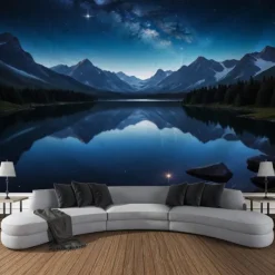 Nature Waterfall Rock Hanging Tapestry Landscape Wall Art Large Tapestry Mural Decor Photograph Backdrop Blanket Curtain Home Bedroom Living Room Decoration