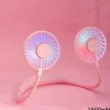 Neck Hanging Fan Portable USB Mini Lazy Fan Headset Neck Hanging Small Fan USB Charging Band Aromatherapy Neck Hanging Fan
