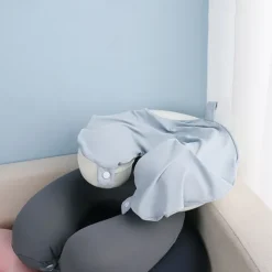 Neck Pillow for Traveling, U Shape with Bag Travel Neck Pillow for Airplane Travel Pillow for Flight Headrest Sleep, Portable Plane Accessories