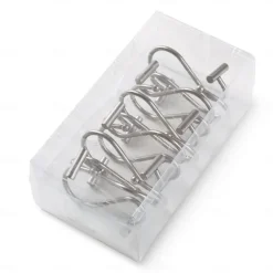 Nickel Shower Curtain Hooks, Rust Proof Shower Curtain Rings for Bathroom, Silver Metal Decorative Shower Curtain Hooks Hangers for Shower Curtain Rod, Set of 12 T-Bar Design