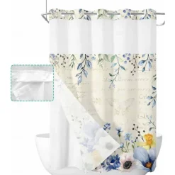 No Hook Shower Curtains 180cm*180cm(70