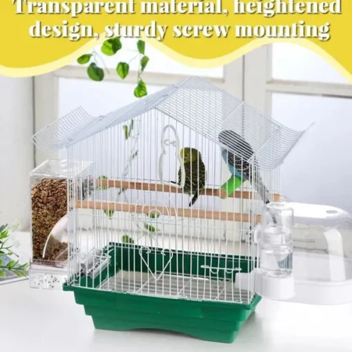 No Mess Automatic Bird Feeder,Automatic No-Spill Transparent Bird Feeder - Anti-Splash and Mess-Free Feeding Box