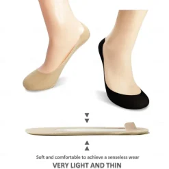 No Show Socks Womens Ultra Low Cut Liner Socks Non Slip Hidden Invisible for Flats Boat
