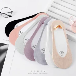 No Show Socks Womens Ultra Low Cut Liner Socks Non Slip Hidden Invisible for Flats Boat