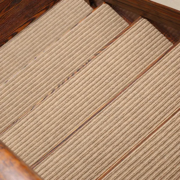 Non-Slip Carpet Stair Treads, Non-Skid Safety Rug, Slip Resistant Indoor Runner For Elders And Pets With Reusable Adhesive