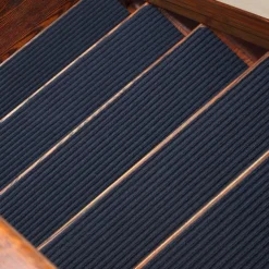 Non-Slip Carpet Stair Treads, Non-Skid Safety Rug, Slip Resistant Indoor Runner For Elders And Pets With Reusable Adhesive