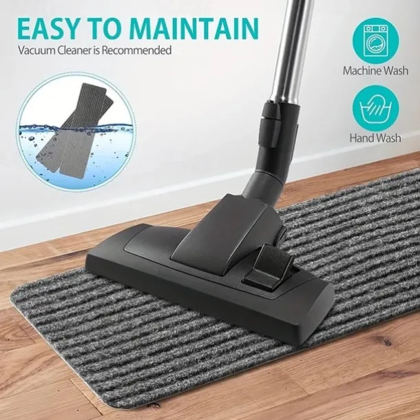 Non-Slip Carpet Stair Treads, Non-Skid Safety Rug, Slip Resistant Indoor Runner For Elders And Pets With Reusable Adhesive