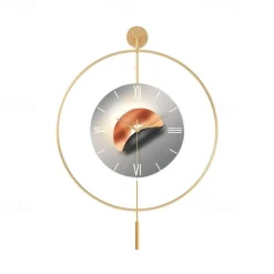 Nordic Light Luxury Clock Wall Decor Wall Clock 50 / 60 cm Modern Home Living Room Wall Clock Black Gold