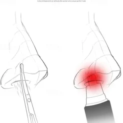 Nose Hair Scissors Stainless Steel Round Head Beauty Trimmer Nose Hair Trimmers Portable Ergonomics Nose Hair Cutter Tools