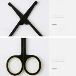 Nose Hair Scissors Stainless Steel Round Head Beauty Trimmer Nose Hair Trimmers Portable Ergonomics Nose Hair Cutter Tools