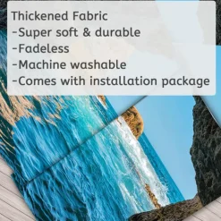 Ocean Wave Cave Wall Tapestry Art Decor Blanket Curtain Picnic Tablecloth Hanging Home Bedroom Living Room Dorm Decoration Nature Landscape Sea