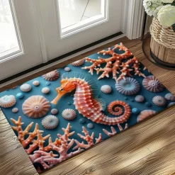 Octopus Doormat Kitchen Mat Floor Mat Non-Slip Area Rug Oil Proof Rug Indoor Outdoor Mat Bedroom Decor Bathroom Mat Entrance Rug