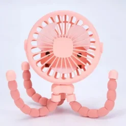 Octopus Fan Easy to Carry Multi-Functional Folding Office Desktop Outdoor Camping Stroller Handheld Fan Baby Stroller Fan Hand Held Bicycle Portable FanVentilator Silent Outdoor Cooler Neck Fan