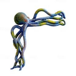 Octopus Resin Ornament - Handcrafted Reclaimed Resin Door Crawler,It Perfectly Matches Your Patio Or Living Room Table
