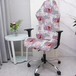 Office Chair Cover Gaming Chair Covers Stretch Washable Computer Chair Slipcovers for Armchair, Swivel Chair, Gaming Chair,Computer boss Chair Floral Printed