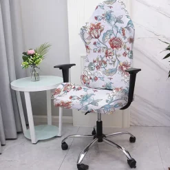 Office Chair Cover Gaming Chair Covers Stretch Washable Computer Chair Slipcovers for Armchair, Swivel Chair, Gaming Chair,Computer boss Chair Floral Printed