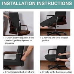 Office Chair Cover Stretchable Slipcover for Office Chairs with a Secure Fit and Durable Protection in a Stylish Design