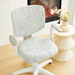 Office Chair Cover Thicken Solid Office Computer Spandex Split Seat Cover Universal Office Anti-dust Armchair Cover