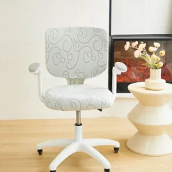 Office Chair Cover Thicken Solid Office Computer Spandex Split Seat Cover Universal Office Anti-dust Armchair Cover
