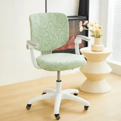 Office Chair Cover Thicken Solid Office Computer Spandex Split Seat Cover Universal Office Anti-dust Armchair Cover