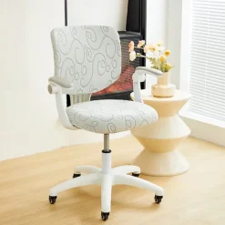 Office Chair Cover Thicken Solid Office Computer Spandex Split Seat Cover Universal Office Anti-dust Armchair Cover