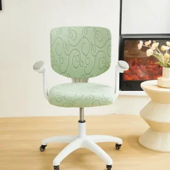Office Chair Cover Thicken Solid Office Computer Spandex Split Seat Cover Universal Office Anti-dust Armchair Cover