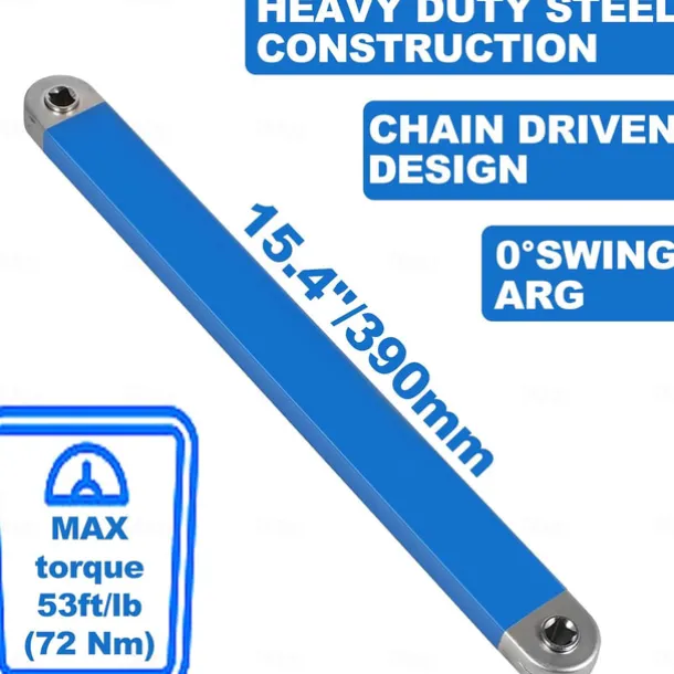 Offset Extension Wrench Set, 15.4 Inch Offset Extension Wrench with 1/2", 1/4", 3/8" Square Drive Adapters and 3/8" Drive Ratchet Wrench, Universal Impact Wrench Extender Tool for Tight Place