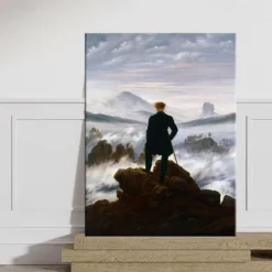 Oil painting Caspar David Friedrich Hand painted Wanderer above the Sea of Fog oil painting by Caspar David Friedrich Painting on canvas Large wall art Room decor Office decor Gift for man