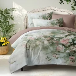 Oil Painting Floral Pattern Duvet Cover Set Set Soft 3-Piece Luxury Cotton Bedding Set Home Decor Gift Twin Full King Queen Size Duvet Cover