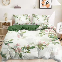 Oil Painting Floral Pattern Duvet Cover Set Set Soft 3-Piece Luxury Cotton Bedding Set Home Decor Gift Twin Full King Queen Size Duvet Cover