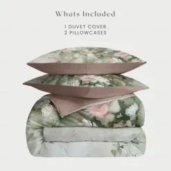 Oil Painting Floral Pattern Duvet Cover Set Set Soft 3-Piece Luxury Cotton Bedding Set Home Decor Gift Twin Full King Queen Size Duvet Cover