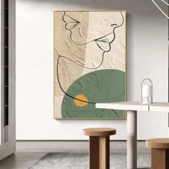 Oil Painting Handmade Hand Painted Wall Art Abstract People Canvas Painting Home Decoration Decor Stretched Frame Ready to Hang