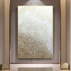 Oil Painting Handmade Hand Painted Wall Art Gold Abstract Modern Home Decoration Décor Rolled Canvas No Frame Unstretched