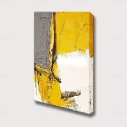Oil Painting Handmade Hand Painted Wall Art Abstract Yellow Home Decoration Décor Rolled Canvas No Frame Unstretched