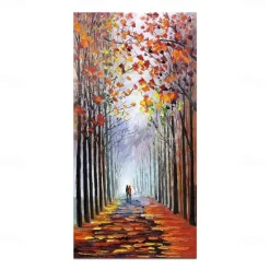 Oil Painting Handmade Hand Painted Wall Art Rural Scenery Abstract Autumn Park Home Decoration Decor Rolled Canvas No Frame Unstretched