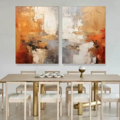 Oil painting Wabi sabi artwork hand painted Wall Art Large abstract painting Palette knife painting Colors abstract wall artmodern abstract canvas large canvas art acrylic orange oil painting