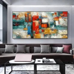 Oil Paintings Wall Art On Canvas Wall Art Decoration Modern Abstract Picture For Home Decor Rolled Frameless Unstretched Painting
