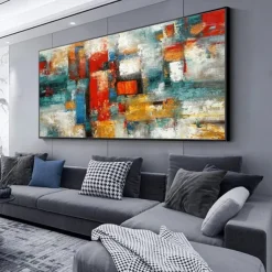 Oil Paintings Wall Art On Canvas Wall Art Decoration Modern Abstract Picture For Home Decor Rolled Frameless Unstretched Painting