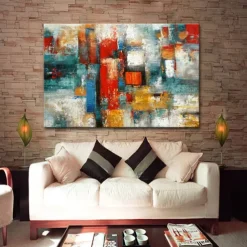 Oil Paintings Wall Art On Canvas Wall Art Decoration Modern Abstract Picture For Home Decor Rolled Frameless Unstretched Painting