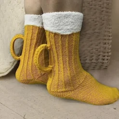 Oktoberfest Beer Mug Socks,Funny Socks Novelty Animal Knit Crocodile Socks, Whimsical Alligator Knitting Cuff Socks, Thick Knit