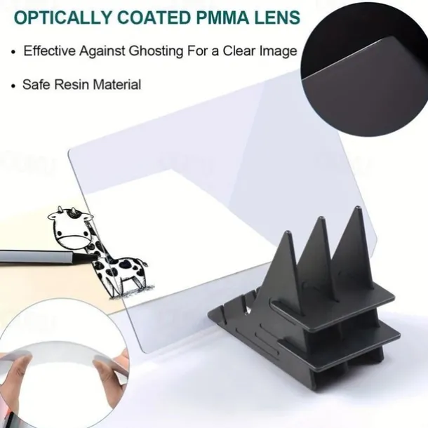 Optical Clear Drawing Board, Portable Optical Tracing Board Image Drawing Board Tracing Drawing Projector Optical Painting Board Sketching Tool For Kids, Beginners, Artists Back to School Supplies