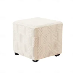 Ottoman Cover Stretchy and Durable Slipcover Perfect for Protecting and Refreshing Your Ottoman Adds Style and Comfort to Any Living Room or Bedroom Decor