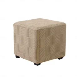 Ottoman Cover Stretchy and Durable Slipcover Perfect for Protecting and Refreshing Your Ottoman Adds Style and Comfort to Any Living Room or Bedroom Decor