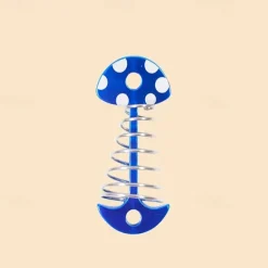 Outdoor camping platform fishbone nail wooden board mushroom nail spring tent nail canopy fixed aluminum alloy umbrella shaped ground nail
