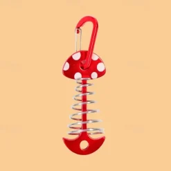 Outdoor camping platform fishbone nail wooden board mushroom nail spring tent nail canopy fixed aluminum alloy umbrella shaped ground nail
