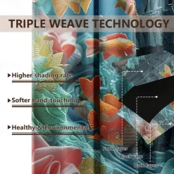 Outdoor Curtain for Patio Waterproof Indoor/Outdoor Rustproof Grommet Curtain Thermal Insulated Sunlight Block Drape for Gazebo/Porch, 2 Panels